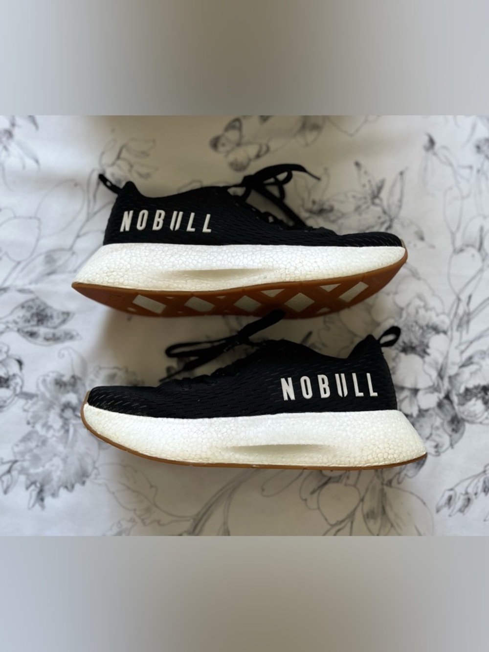 NO BULL Black‎ Knit Trainers Mens Size 8.5 Women’s Size 10